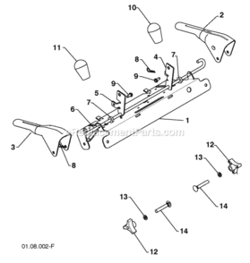 Page R Diagram and Parts List for PP291E30 2010-03 Husqvarna Snow Blower