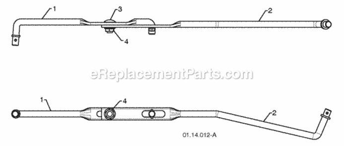 Page H Diagram and Parts List for PP291E30 2010-03 Husqvarna Snow Blower