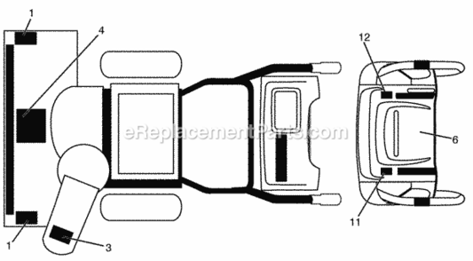 Part Location Diagram of 435548 Poulan OwnerS Manual, English
