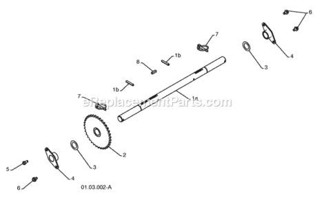 Drive Diagram and Parts List for PP291EPS27 2010-04 Husqvarna Snow Blower