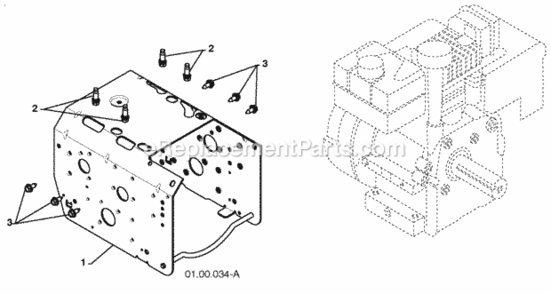 Chassis__Engine__Pulleys Diagram and Parts List for PP414EPS30 2010-04 Husqvarna Snow Blower