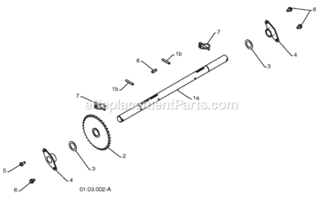 Drive Diagram and Parts List for PP414EPS30 2010-04 Husqvarna Snow Blower