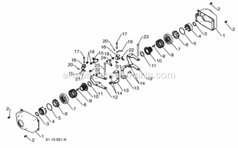 Page Z Diagram and Parts List for PP414EPS30 2010-04 Husqvarna Snow Blower