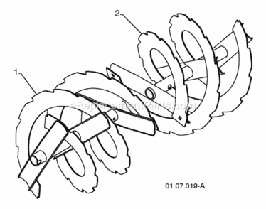 Page G Diagram and Parts List for PP414EPS30 2010-04 Husqvarna Snow Blower