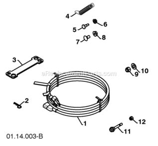 Page I Diagram and Parts List for PP414EPS30 2010-04 Husqvarna Snow Blower