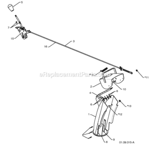 Control_Panel__Discharge_Chute Diagram and Parts List for PR1030ES 2009-06 Husqvarna Snow Blower