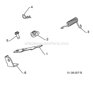 Page Q Diagram and Parts List for PR1030ES 2009-06 Husqvarna Snow Blower