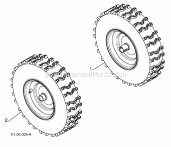 Page W Diagram and Parts List for PR1030ES 2009-06 Husqvarna Snow Blower