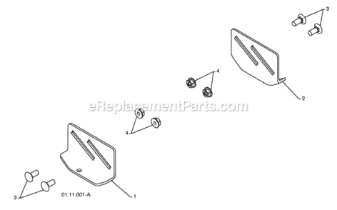 Page E Diagram and Parts List for PR1030ES 2009-06 Husqvarna Snow Blower