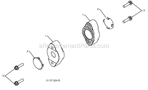 Auger_Housing__Impeller_Assembly Diagram and Parts List for PR624ES 2010-04 Husqvarna Snow Blower
