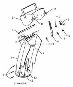 Part Location Diagram of 179096X421 Poulan Strap