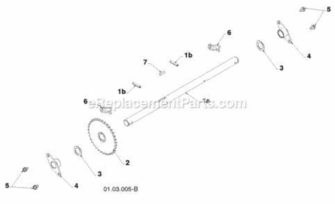 Drive Diagram and Parts List for PR624ES 2010-04 Husqvarna Snow Blower