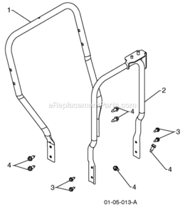 Page R Diagram and Parts List for PR624ES 2010-04 Husqvarna Snow Blower