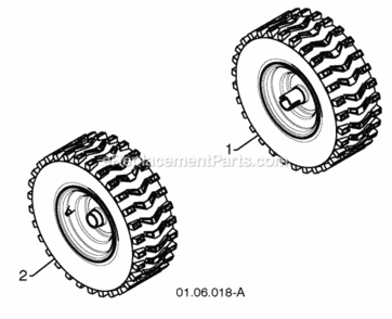 Part Location Diagram of 432331X428 Husqvarna Wheel Assembly Lh