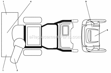 Decals Diagram and Parts List for PR624 2010-04 Husqvarna Snow Blower
