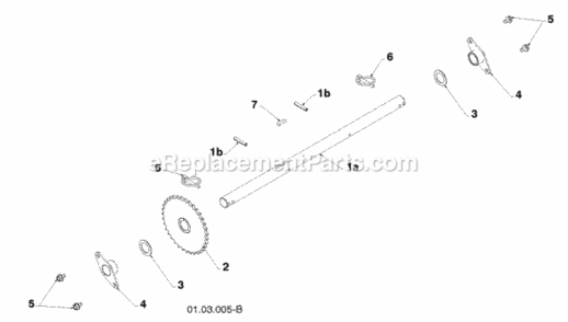 Drive Diagram and Parts List for PR624 2010-04 Husqvarna Snow Blower