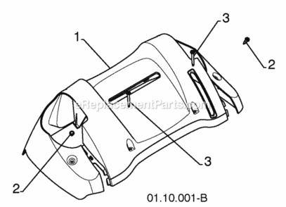 Handles Diagram and Parts List for PR624 2010-04 Husqvarna Snow Blower