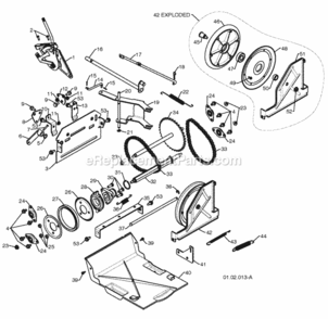Page N Diagram and Parts List for PR6R24 2009-09 Husqvarna Snow Blower