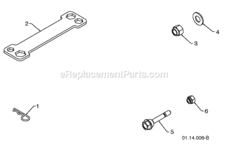 Page G Diagram and Parts List for PR6R24 2009-09 Husqvarna Snow Blower