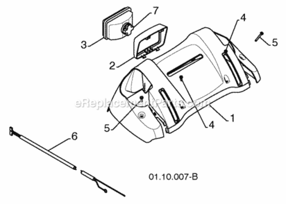 Page P Diagram and Parts List for PR827ES 2010-06 Husqvarna Snow Blower