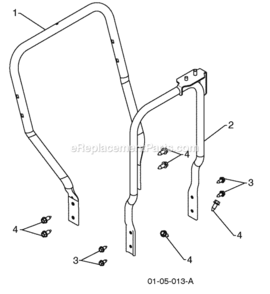 Page R Diagram and Parts List for PR827ES 2010-06 Husqvarna Snow Blower
