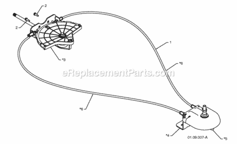 Page J Diagram and Parts List for PR8527ES 2008-10 Husqvarna Snow Blower