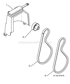 Page H Diagram and Parts List for PR8527ES 2008-10 Husqvarna Snow Blower
