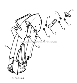 Control_Panel_Discharge_Chute Diagram and Parts List for PSB240 2010-06 Husqvarna Snow Blower