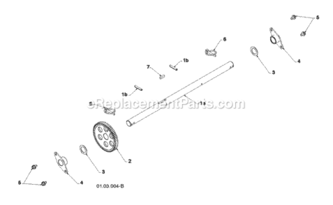Page O Diagram and Parts List for PSB240 2010-06 Husqvarna Snow Blower