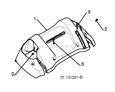 Page Q Diagram and Parts List for PSB240 2010-06 Husqvarna Snow Blower
