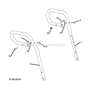 Page R Diagram and Parts List for PSB240 2010-06 Husqvarna Snow Blower
