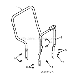 Page T Diagram and Parts List for PSB240 2010-06 Husqvarna Snow Blower