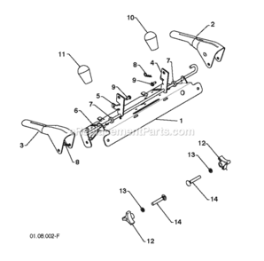 Page U Diagram and Parts List for PSB240 2010-06 Husqvarna Snow Blower