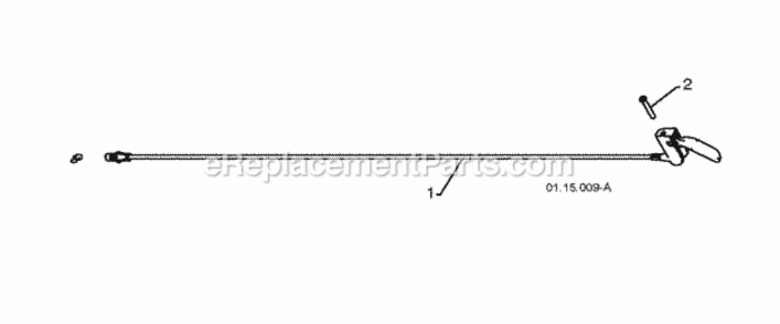 Page K Diagram and Parts List for PSB270 2010-06 Husqvarna Snow Blower