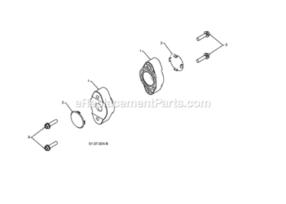 Auger_Housing_Impeller Diagram and Parts List for PSB270 2010-06 Husqvarna Snow Blower