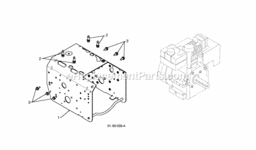 Chassis_Engine_Pulleys Diagram and Parts List for PSB270 2010-06 Husqvarna Snow Blower