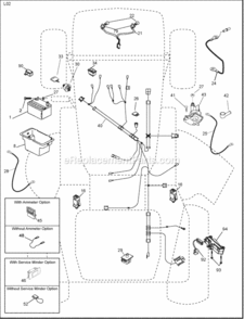 Page D Diagram and Parts List for PXT15538 2008-10 Husqvarna Lawn Tractor