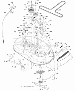 Page F Diagram and Parts List for PXT15538 2008-10 Husqvarna Lawn Tractor