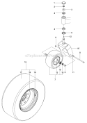 Part Location Diagram of 525611902 Husqvarna Fork, Caster