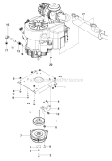 Engine Plate966062201 Only Diagram and Parts List for PZ6034FX  Husqvarna Lawn Mower