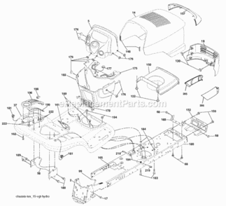 Page A Diagram and Parts List for PBGTGE 2006-04 Husqvarna Lawn Tractor