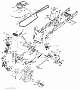 Part Location Diagram of 197296 Husqvarna Spring, Brake
