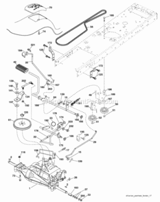 Page C Diagram and Parts List for PXT 2009-06 Husqvarna Lawn Tractor