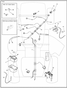 Page D Diagram and Parts List for PXT 2009-06 Husqvarna Lawn Tractor