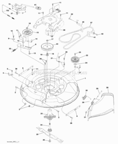 Part Location Diagram of 583389601 Husqvarna Replacement Mower Complete