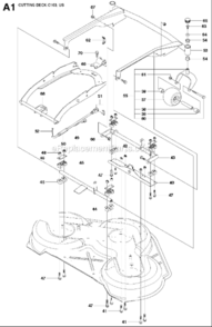 Part Location Diagram of 596316403 Husqvarna Pivot Wheel Assembly