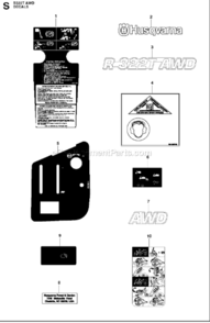 Part Location Diagram of 577062001 Husqvarna Decal