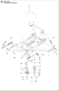 Part Location Diagram of 505451701 Husqvarna Washer