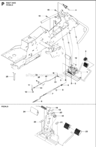 Part Location Diagram of 506576402 Husqvarna Cable Holder