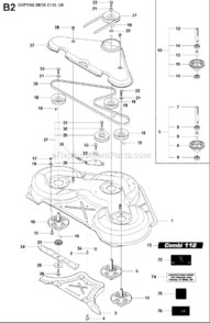 Part Location Diagram of 544238105 Husqvarna Label